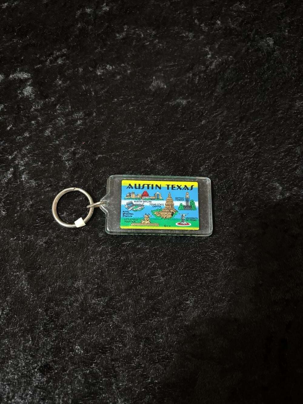 Austin Texas Souvenir Plastic Keychain